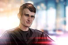 An illustrated portrait of a young man with short dark hair wearing a dark t-shirt against a softly blurred, warm-toned background.