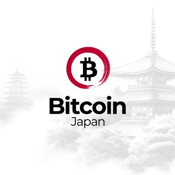 A logo for "Bitcoin Japan" is displayed, featuring a stylized red "B" emblem set against a faded background of traditional Japanese pagoda architecture. The image visually represents Bitcoin Japan Corporation (ticker 8105.T), the public company that has just raised $60 million in convertible bonds and allocated $4.08 million for its initial BTC treasury purchase.
