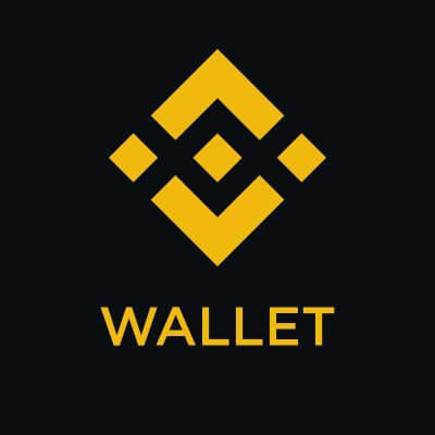 The image displays the Binance Wallet logo—a yellow geometric diamond-shaped emblem above the word "WALLET"—on a black background, visually branding the announcement about Binance Wallet's new security feature that intercepts high-risk signatures directly at the signing stage.