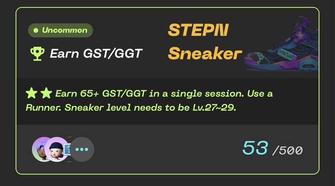 The image shows a post with text that displays an advertisement for a new Sneaker Challenge. This challenge involves earning money by buying Sneakers from a specific seller, like Rui.