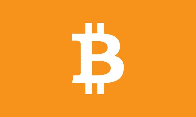 The image features the Bitcoin (₿) logo in white on an orange background. It complements the post highlighting Bitcoin's net inflow of +$69M in US spot crypto ETF flows, visually representing the leading cryptocurrency's positive investment activity for the day.