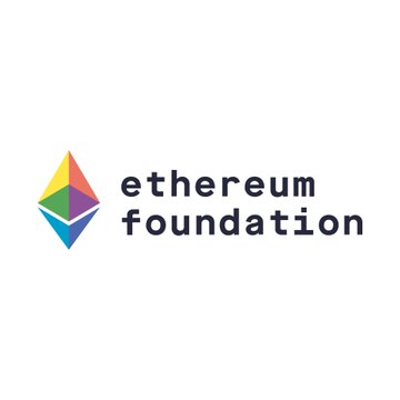 The image shows the Ethereum Foundation logo, featuring a colorful geometric diamond-shaped icon next to the text "ethereum foundation" in lowercase black lettering. The logo directly relates to the accompanying post about the Ethereum Foundation's announcement that AI agents helped identify and patch a real networking bug in Ethereum's code.