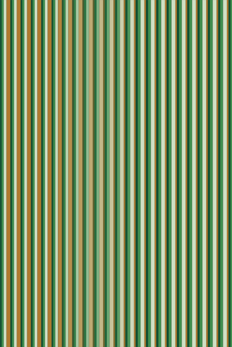 An abstract image showing vertical stripes in alternating colors of green, orange, and white.