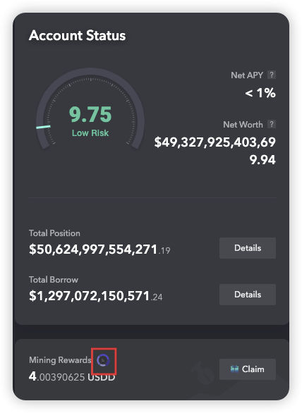 The image features a screenshot of a mobile device screen with a message that reads, " miners rewards are now waiting for you on JustLendDAO". This context suggests that this user has recently mined Bitcoins and is now being prompted to claim their reward using the provided link. The screenshot also contains text that highlights how stablecoins can provide stability and reward users while maintaining the strength of the protocol.