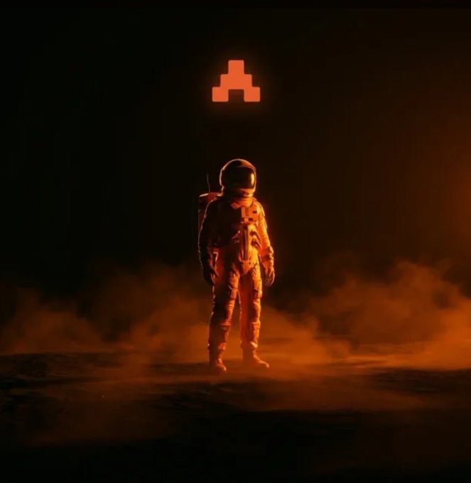 The image features an astronaut standing in a desert-like environment with smoke surrounding them. The caption above the photo reads "True privacy isn't just hiding what you do, it's proving it happened without ever revealing it @TheARCTERMINAL delivers exactly that: user defined policies, ANIMA’s intelligent execution, end to end encryption, ZKURT commitments, and Onchain verification". The image is related to the post because it highlights the importance of privacy in today's digital age.