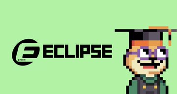 A light green graphic displaying the 'ECLIPSE' logo next to a pixel art character wearing glasses and a graduation cap.
