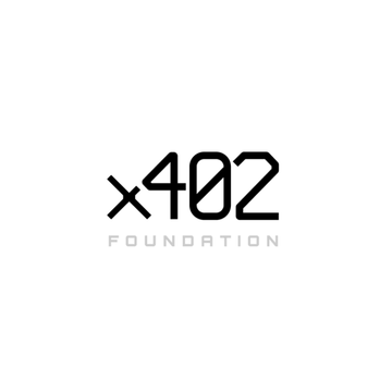 Logo for x402 Foundation displayed in black text on a white background.