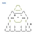 A simple pixel-art style drawing of a cute white character with a pointed hood shape on top, displayed on a white background with the text 'MAKE' in the upper left corner.