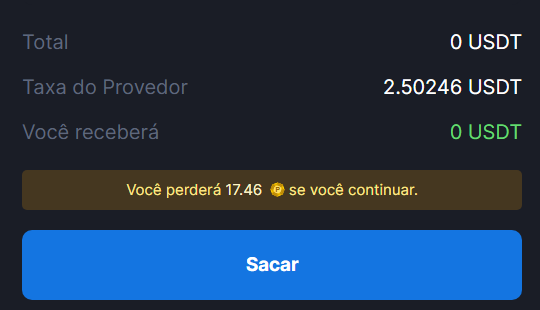 The image is a screenshot showing a website's user interface for playing the Paying $2.50 to make a withdrawal from the Solana network. The text suggests that paying fees for withdrawing money from this particular casino may not be in your best interest, as there are potential drawbacks such as losing the deposit bonus and dealing with absurd fees.