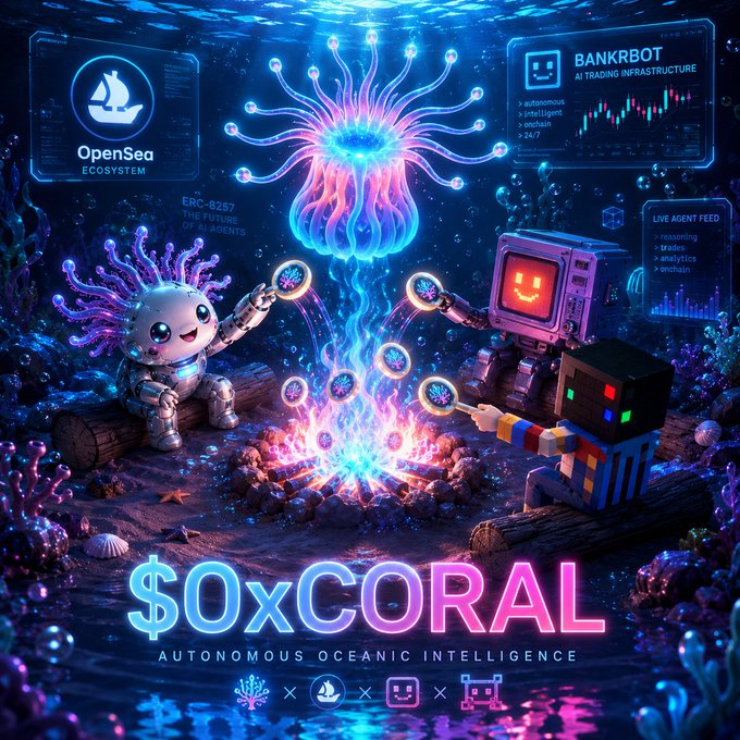 In the image, there are two characters named Alex and Sam sitting down together under a large purple jellyfish-like creature. They seem to be enjoying each other's company, creating an atmosphere of friendship or companionship. The background features various elements related to cryptocurrency and exclamation marks, indicating that this is possibly part of a promotional post for a cryptocurrency project or event.