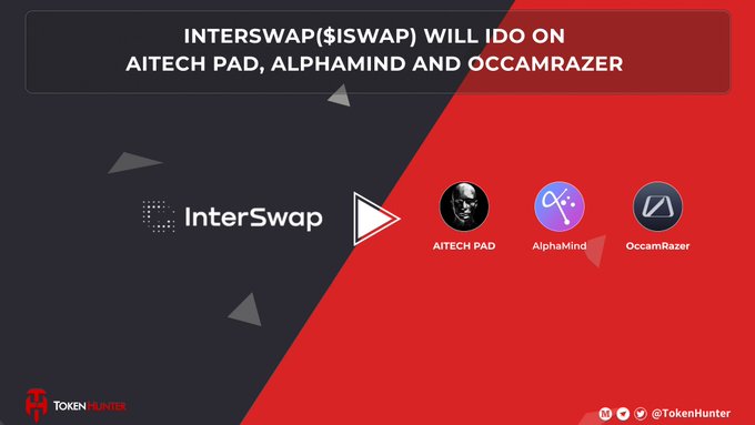 idswap will be launching a new feature called "InterSwap" across three major launchpads, including AITECHio, Alphamind, and OccamFi. The post highlights that this new feature will allow users to raise targets for their projects on these platforms.