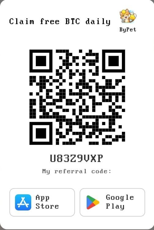 The image features a black and white QR code that contains information about a free Bitcoin giveaway. The code includes details such as the name of the giveaway, the website where one can enter their code, and the app or store where the code should be entered. There are also two buttons in the image - one is labeled "My refer" and the other is labeled "Play". These buttons provide instructions on how to enter the code for the Bitcoin giveaway.

The post itself is titled "Claim free Bitcoin daily", which suggests that this is a promotional message about a Bitcoin giveaway. The post also includes an image of a cat, adding a playful touch to the overall presentation.