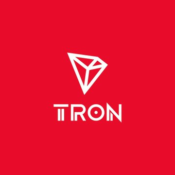 The image displays the TRON logo—a white geometric diamond shape above the bold "TRON" wordmark—set against a vibrant red background. This branding reinforces the post's message by visually anchoring TRON as a symbol of financial stability and practical utility in inflation-stricken regions across the Global South.