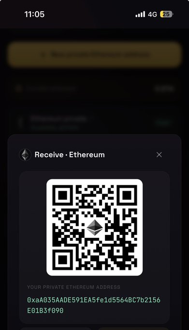 A QR code displays an Ethereum receive address (0xa0355ADE591EA5fe1d5564BC7b2156E01B3f090) on a mobile interface, illustrating the seamless crypto payment acceptance promoted by Menese Merchants' zero-fee integration SDK.