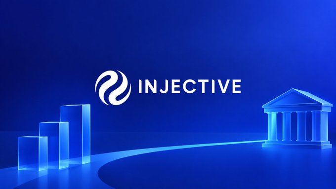 A blue graphic displays the 'INJECTIVE' logo alongside architectural column and building imagery.