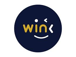 The image features the WINk (WIN) logo—a smiling face design with "WIN" written across it in yellow and white text inside a navy blue circle. It represents the WINk platform, which the post identifies as providing the reliable data layer necessary for Web3 applications to interact with real-world data.