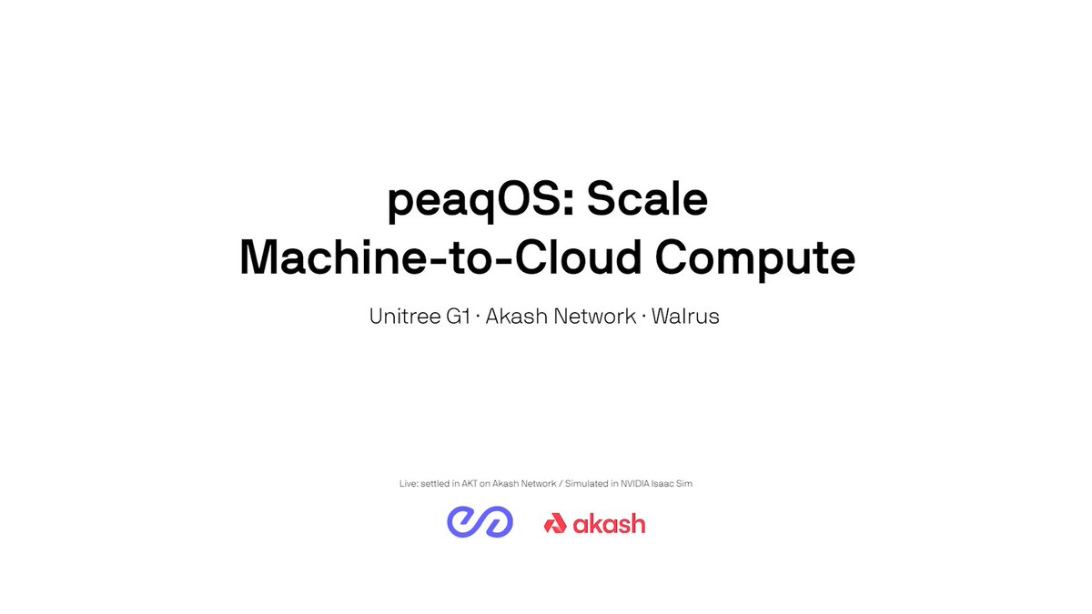 The image shows an advertisement for a machine learning service called "peaqos+scale". The text on the image reads "peaqos+scale Machine-to-cloud Compute", which suggests that this service can help businesses scale their computing infrastructure by using cloud technology. The image also includes a logo and some text about the company's capabilities, such as its ability to improve models based on real-world data and run inference on local hardware only.