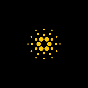 The image features a logo with yellow circles against a black background. The logo consists of a circle surrounded by smaller circles, creating a pattern that resembles a sunburst or a starburst design. The caption below the logo reads "@Cardano founder @IOHK_Charles says he'S moving community discussions from X to Discord", which suggests that the image is related to a discussion about the Cardano cryptocurrency and its founder.