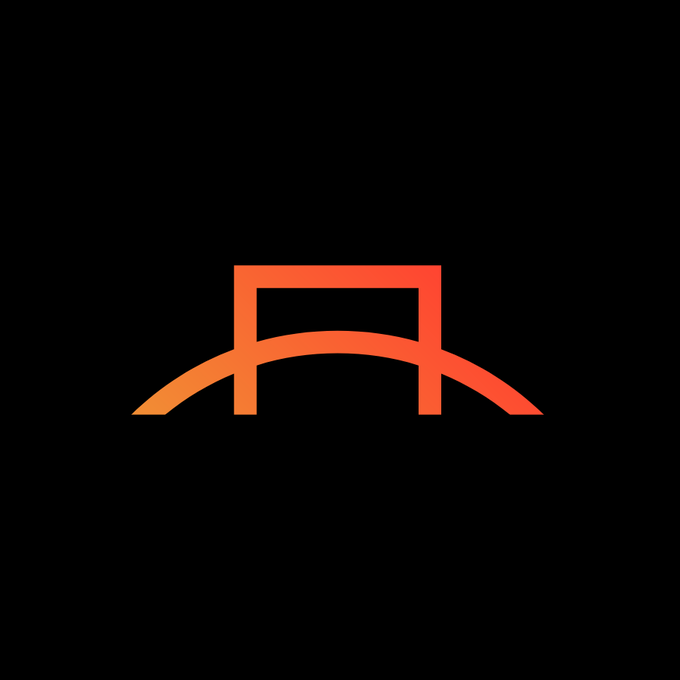 An orange stylized icon resembling a railing or gate sits centered on a black background. It serves as a visual nod to DeFi Development Corp. (Nasdaq: DFDV) and its proposed $20M Series C perpetual preferred stock IPO for further SOL acquisitions.