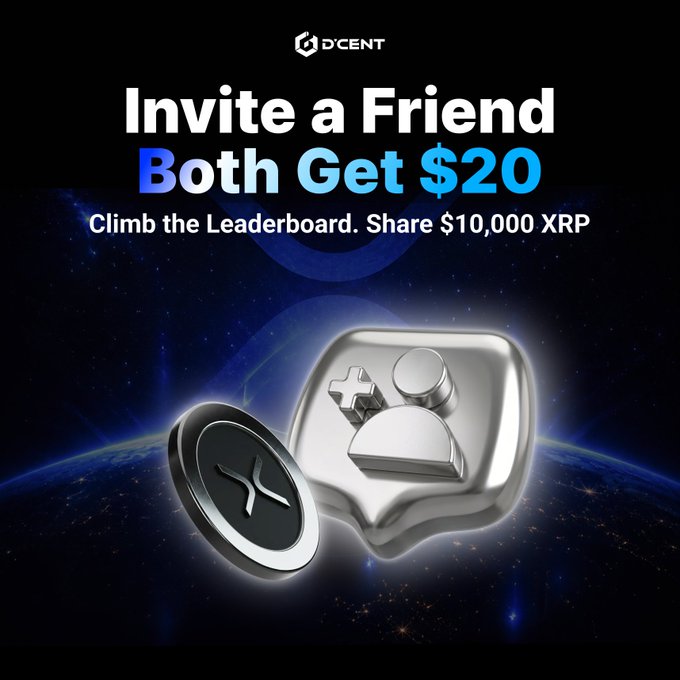 An advertisement for a social media challenge that encourages users to invite friends over to share 20 coins. The coins will be used to accumulate points for the top two participants, who will ultimately receive $20 each from the XRP rewards pool. The post also emphasizes that this is a limited-time promotion and encourages people to participate in this activity with friends to maximize their reward potential.