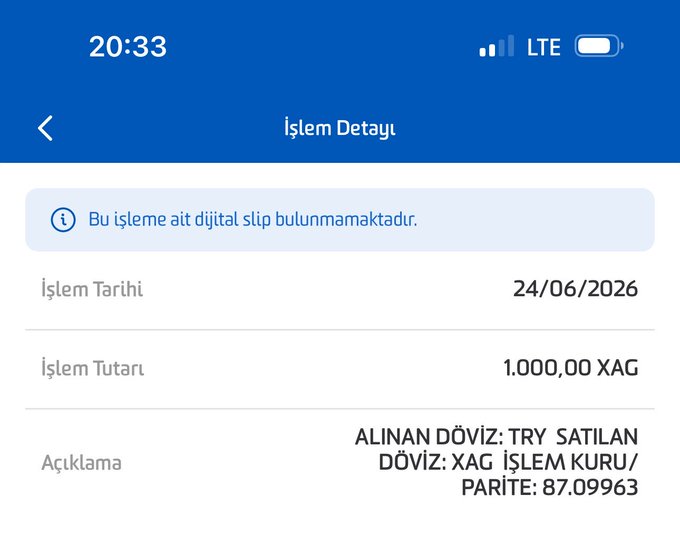 The image shows a phone screen displaying a list of names, including "Islem Detayi", "Alinan Dozuz Try Satilan", and "Doviz Xac Parite". The text also mentions that the names are in Turkish. The phone is turned on, and there's an error message displayed on it as well.