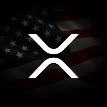 The XRP logo is displayed over a darkened American flag, visually tying the push for the CLARITY Act—legislation that would clarify crypto market regulations—to both U.S. legislative efforts and the XRP ecosystem.