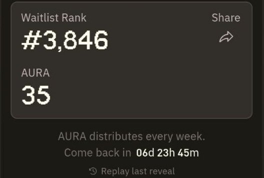 The image shows a screenshot of a conversation or discussion about the Aura token distribution for the week of Wednesday through Saturday (6am-2pm). The user has already received 11 points out of a possible 30 points, which means they have scored at least 23% on this particular token distribution. The post suggests that the users might be doing something good as it seems to be rewarding them with extra points. However, if anyone is able to find out how much each token is worth in this specific distribution, they would likely find that the tokens are worth approximately $3-5.