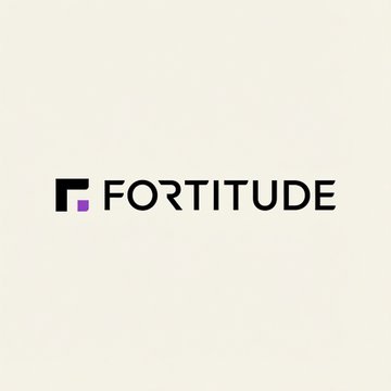 The image displays the logo for "FORTITUDE," featuring a stylized "F" icon in black and purple alongside the company name in bold black text on a cream background. This branding corresponds to the company mentioned in the post that is expanding its Zcash mining operations by adding 9,000 Equihash miners.