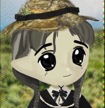 A cartoon character wearing a straw hat and a black dress with a bow stands in a grassy field, embodying the "gatekept" Milady aesthetic referenced in the post's "WE MUST GATEKEEP HARDER MILADY" message.