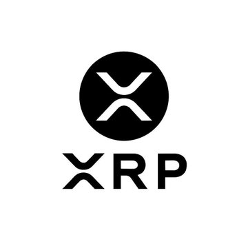 The XRP logo, featuring an "X" inside a black circle above the text "XRP".