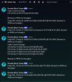 A mobile app interface displays multiple posts by 'LBank_official', each marked as the latest post, with text mentioning 'LBank Tweet activity, CoinGecko, CMC, CoinMarketCal listing'.