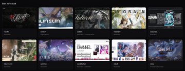 A YouTube channel page displays a row of video thumbnails featuring anime-style artwork with titles including 'JINSUN', 'lalar', 'ORAN', 'AHRO', 'CHANNEL', and 'MERU'.