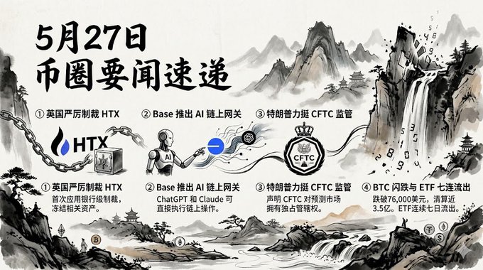 The image features a poster with a black and white illustration of mountains, waterfalls, and people. The poster also includes text written in Chinese that translates to "Base AI", "AI", "Base AI", and "AI". These words are related to Bitcoin mining, which is an activity where computers solve complex mathematical problems to find solutions for blocks in the blockchain. The poster suggests that Bitcoin mining involves using AI technology to improve efficiency and accuracy.