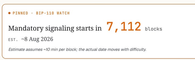 The image shows a screenshot of an email or webpage display, possibly from a social media platform like Facebook, where there's information about the start time for block signals starting in August 8rd (august 8th). This indicates that a new block signal will be sent out based on the provided date. The focus should be on how this news is related to what is currently being displayed on the webpage or email and whether it provides any relevant context, such as an update from a company or organization.