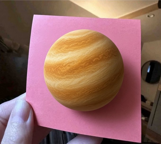 A 3D rendering of Venus sits on a pink square, likely representing the $Venuscoin being airdropped. This image visually supports the post's announcement of an airdrop for $Venuscoin.