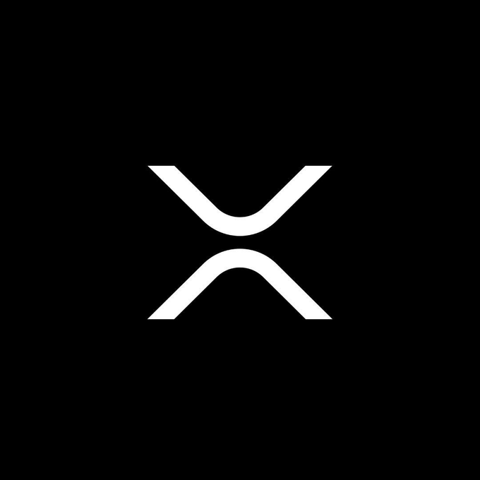 A minimalist black-and-white image featuring a stylized white "X" logo on a black background, which closely resembles the XRP cryptocurrency symbol, reinforcing the post's question about continued belief in $XRP.