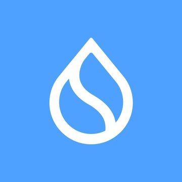 A white water droplet icon on a light blue background represents the Sui blockchain's branding, corresponding to the $Sui altcoin mentioned in the post comparing it against $PI.