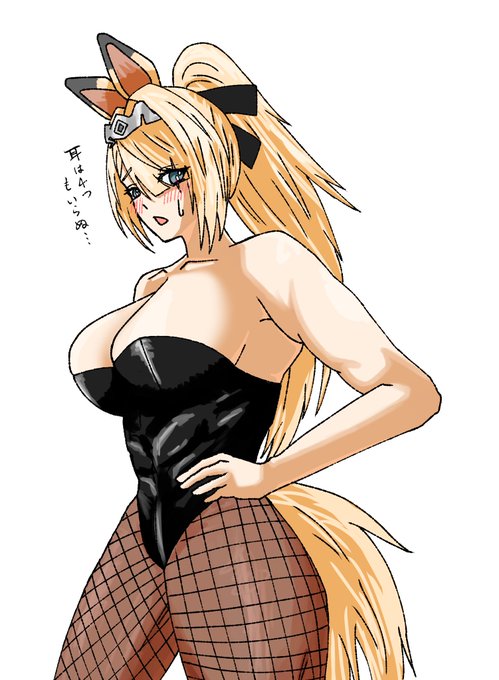 An anime-style illustration showing a woman in a black corset dress with bunny ears, garter belt, and thigh-high stockings standing on a city street, alongside a photo of a toned back in a black sports bra and three exercise diagrams (squats, leg stretches, and towel exercises) demonstrating a "Back and Waist Toning" routine.

The Japanese text reads "背中と腕を引き締めたい骨ストのぞトレ" (Bone-store workout to tone back and arms), and the bottom panel shows exercises with captions including "効くぞ" (It works!) and steps numbered 1-6 for squats, leg stretches, towel movements, upper body raises, step/bike riding, and motion recommendations. The post's mention of "Bunny Grid" appears to be a playful reference to the bunny-eared figure's grid/checkered street setting, fitting the fitness theme of the illustration.