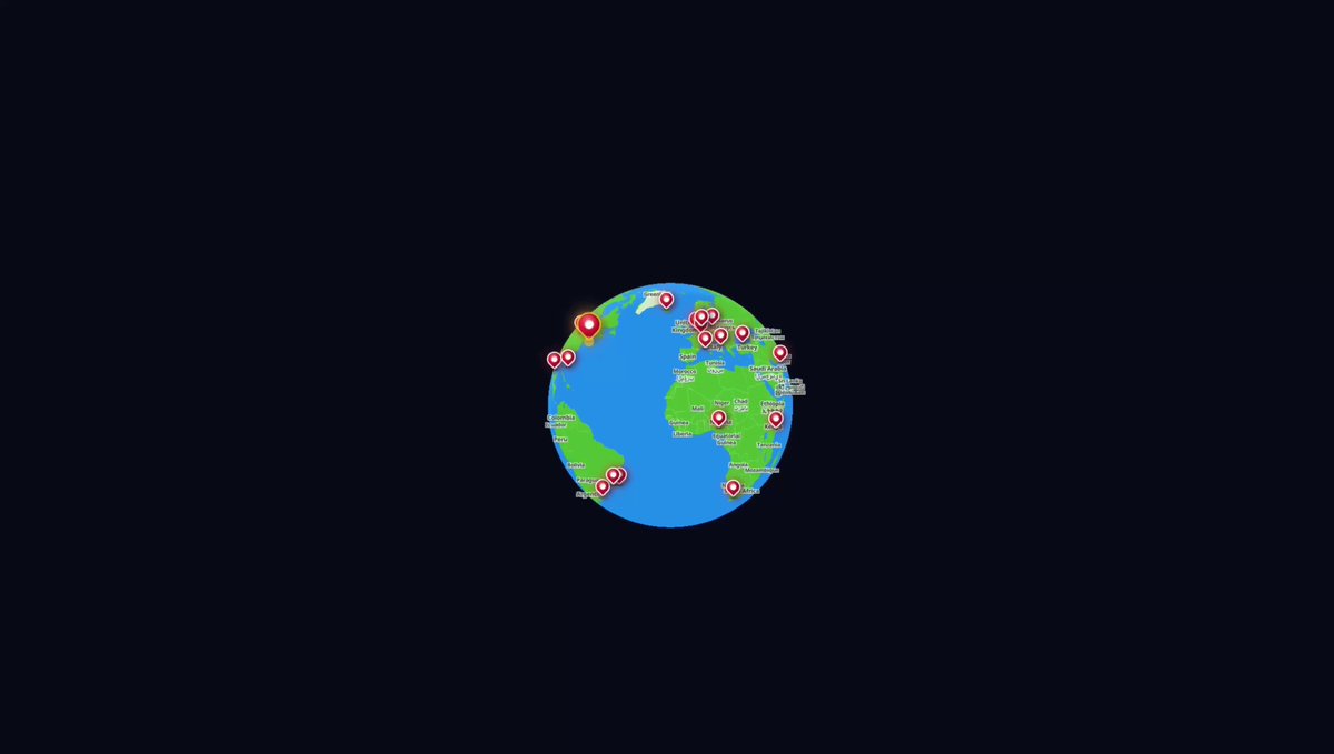 The image features a cartoon depiction of the Earth with various cities scattered throughout its surface. The Earth appears to be floating in space, surrounded by an array of buildings and structures that represent different countries or regions. The caption below the image reads "The world is full of free money. You just have to go get it. GoPump drops real SOL bounties at real locations across the map. Be the first to reach the spot, prove you'r there, and the reward is yours". This post seems to be promoting a new cryptocurrency or investment opportunity that involves mining for virtual currency or tokens.