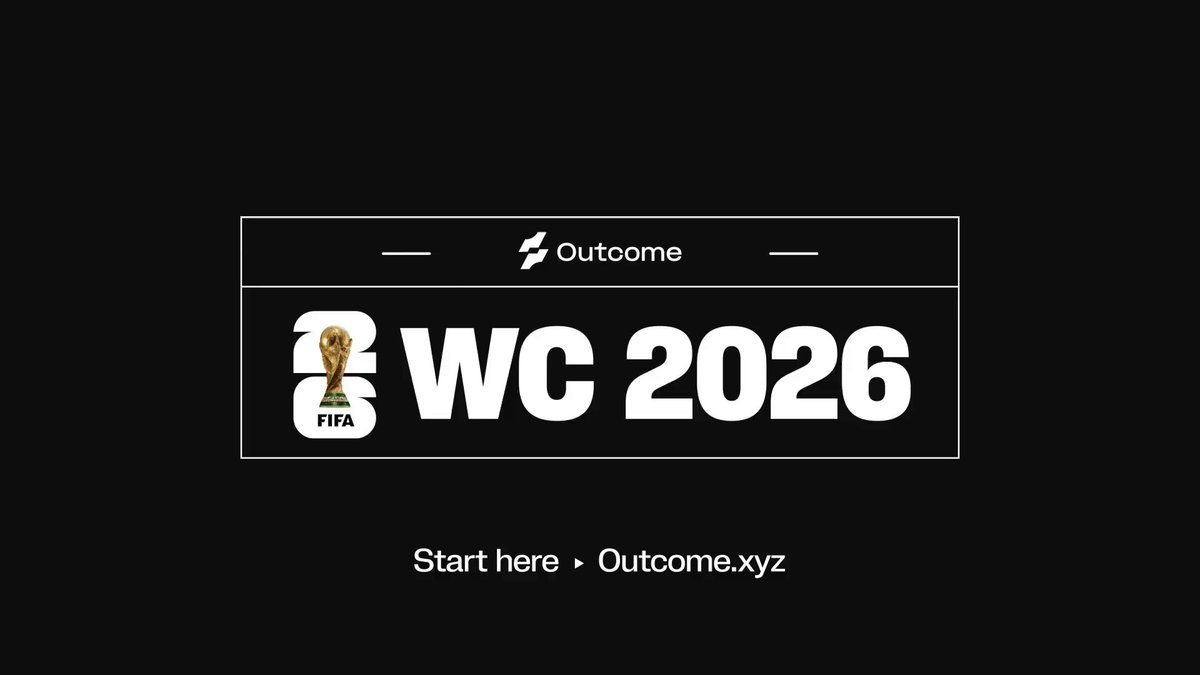 The image features a black background with white text that reads "Outcome WP26 2006" at the top, followed by "Start here." The text also includes a link to a website called "Outcome WP26 2006," which could be an online platform for predicting sports outcomes or a social media site. The post suggests that there is a possibility of discovering something interesting and valuable in this particular cycle, possibly related to sports predictions or market trends.