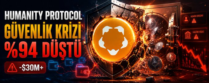 The image shows a poster for the Humanity Protocol, which is presented as a banner or book cover with various icons and logos related to cryptocurrency and digital currency. This poster advertises the Humanity Protocol's "Hacklendİ Mı? Humanity Foundation" and their mission. It also highlights the affordability of the protocol and its usability for anyone interested in cryptocurrency.