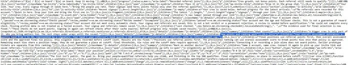 The image shows what appears to be a dense block of repetitive text resembling source code or garbled data, which serves as a promotional post for a cryptocurrency project called Jumper with the ticker symbol $JUMP. It references a waitlist link (waitlist.jumper.xyz/r/JMP-6947C9C7), a potential Q4 token generation event (TGE), and instructions to connect an X account for wallet integration.