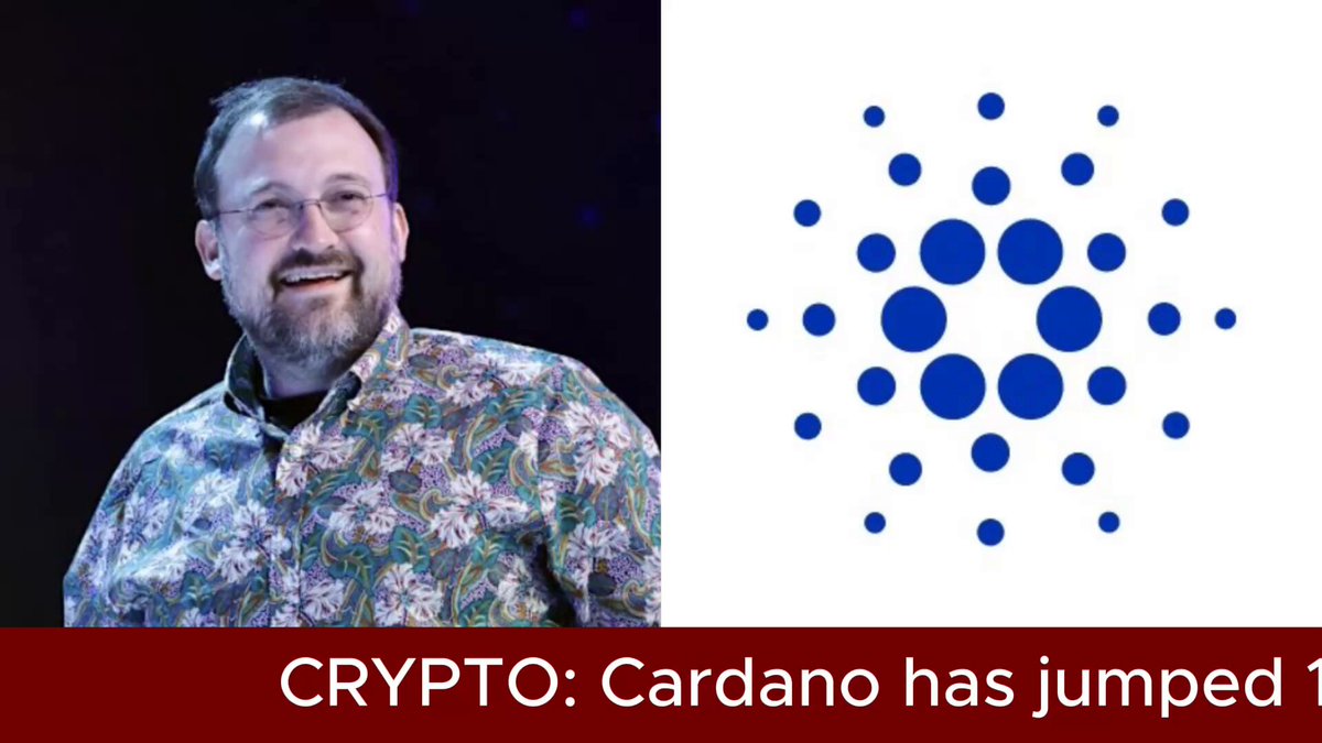 In this image, there are two separate images of a man with glasses wearing a colorful patterned shirt and standing next to each other against different colored backgrounds. The image caption reads "Cardano Is Making a Strong Recovery... After weeks of stagnation, Cardano'S $ADA token is in the green". This suggests that the post may be related to cryptocurrency or the recovery of a certain digital asset like the Cardano token.
