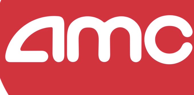The image shows the white lowercase “amc” logo on a red background, tying into the post’s claim that $MEME was deployed to make a point about Robinhood and unexpectedly gained traction.