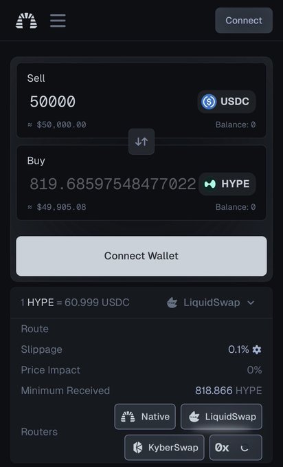 The image shows a phone screen displaying information about a cryptocurrency exchange called LiquidSwap. The main focus of the image is a conversation between two people discussing the efficiency of the swap process. One person is explaining that the swap efficiency is quite important, while the other person is listening attentively and asking questions to better understand the concept.