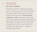 An article excerpt explaining that Congress is the entity that shatters, breaks, and divides by opening the original parchment seal.