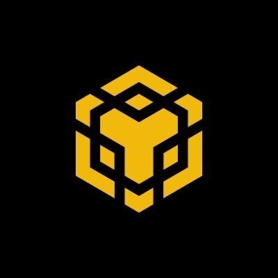 A gold BNB Chain logo, featuring a geometric honeycomb-style emblem, is centered on a black background, visually representing the blockchain network's new partnership with Mastercard's Crypto Partner Program for global payment integration.