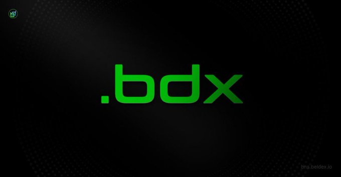 A black screen featuring a bright green logo that reads '.bdx' with 'btg.bdx.io' visible in small text in the bottom right corner.