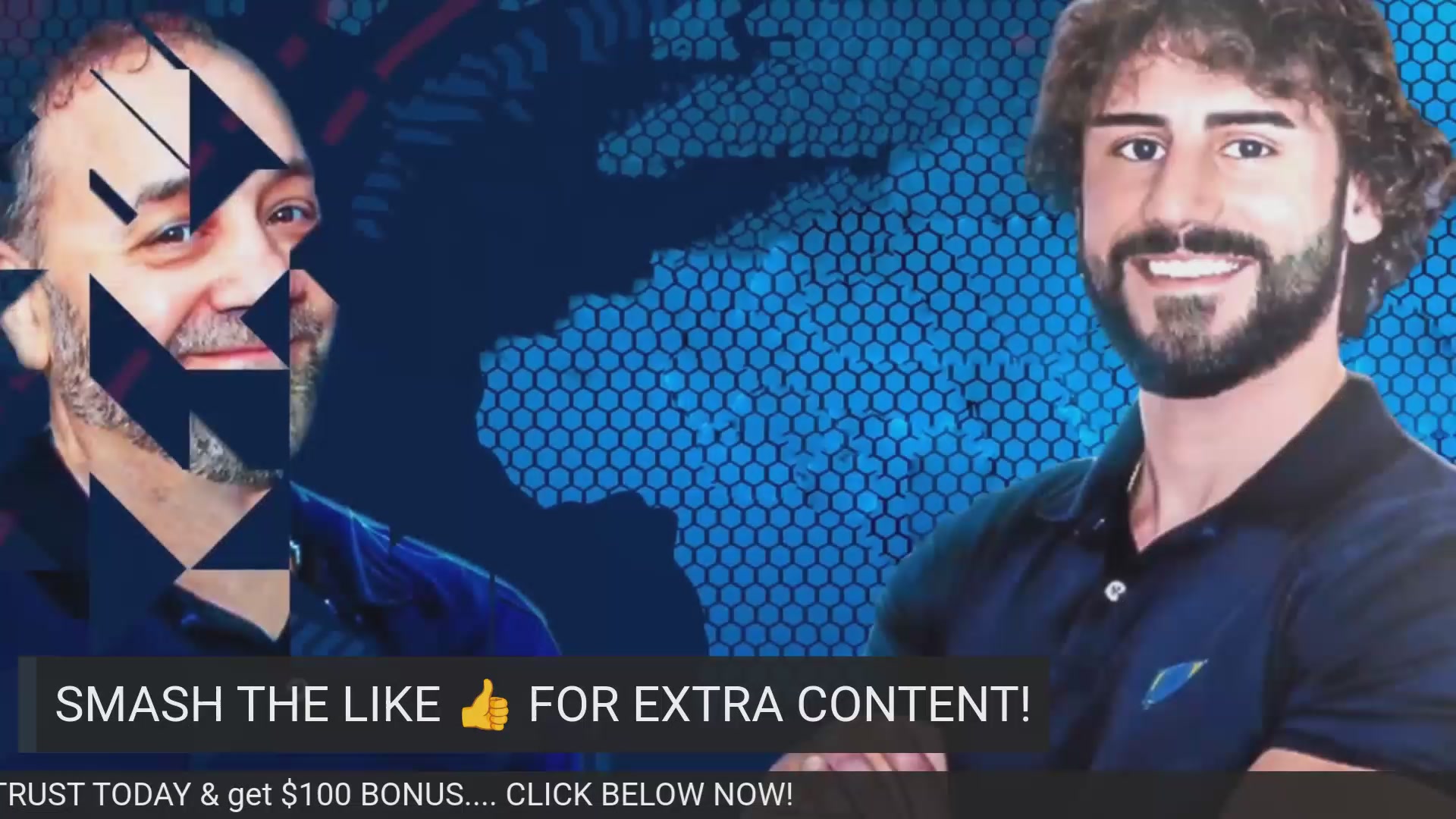 The image features a man with a beard wearing a blue shirt, smiling at the camera. The background of the image has a blue color scheme with a patterned design resembling a map or globe. Below this image, there's text that reads "BREAKING: SENATE CONFIRMS *CLARITY ACT* MEETING NEXT WEEK! XRP MASS ADOPTION MOMENT!". This suggests that there is an upcoming event related to cryptocurrency adoption and the use of XRP in mass adoption.
