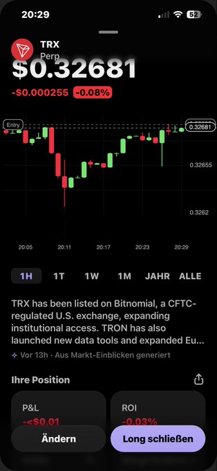 The image shows a cell phone screen displaying a Cryptocurrency trading app with Bitcoin listed as one of its assets, accompanied by various data points related to Bitcoin prices and trends over time. The app also offers the option to trade Bitcoins at different positions, such as long or short. There are two options presented in the image: "Long" and "Short". The post about Bitcoin shares information on how to trade Bitcoins, emphasizing the importance of understanding the dynamics between Bitcoin prices and the position chosen by a trader.